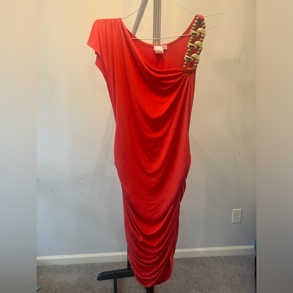 Bodycentral dress size medium sleeveless with beaded sleeve
